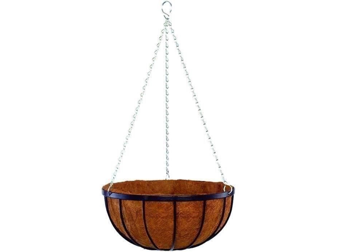 Suspensãococo - GARDEN ID Georgain - Ø35 H19 cm - Premium coco - Estrutura sólida - Profundo para o desenvolvimento das plantas
