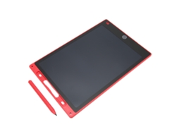 Aetheria tablet Lcd para Crianças 12 Polegadas Tela Colorida Sensível À Pressão com Portacaneta Vermelho