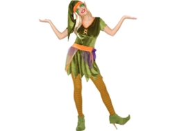 Fato de Mulher DISFRAZZES Duende Verde E Laranja (Tam: S)