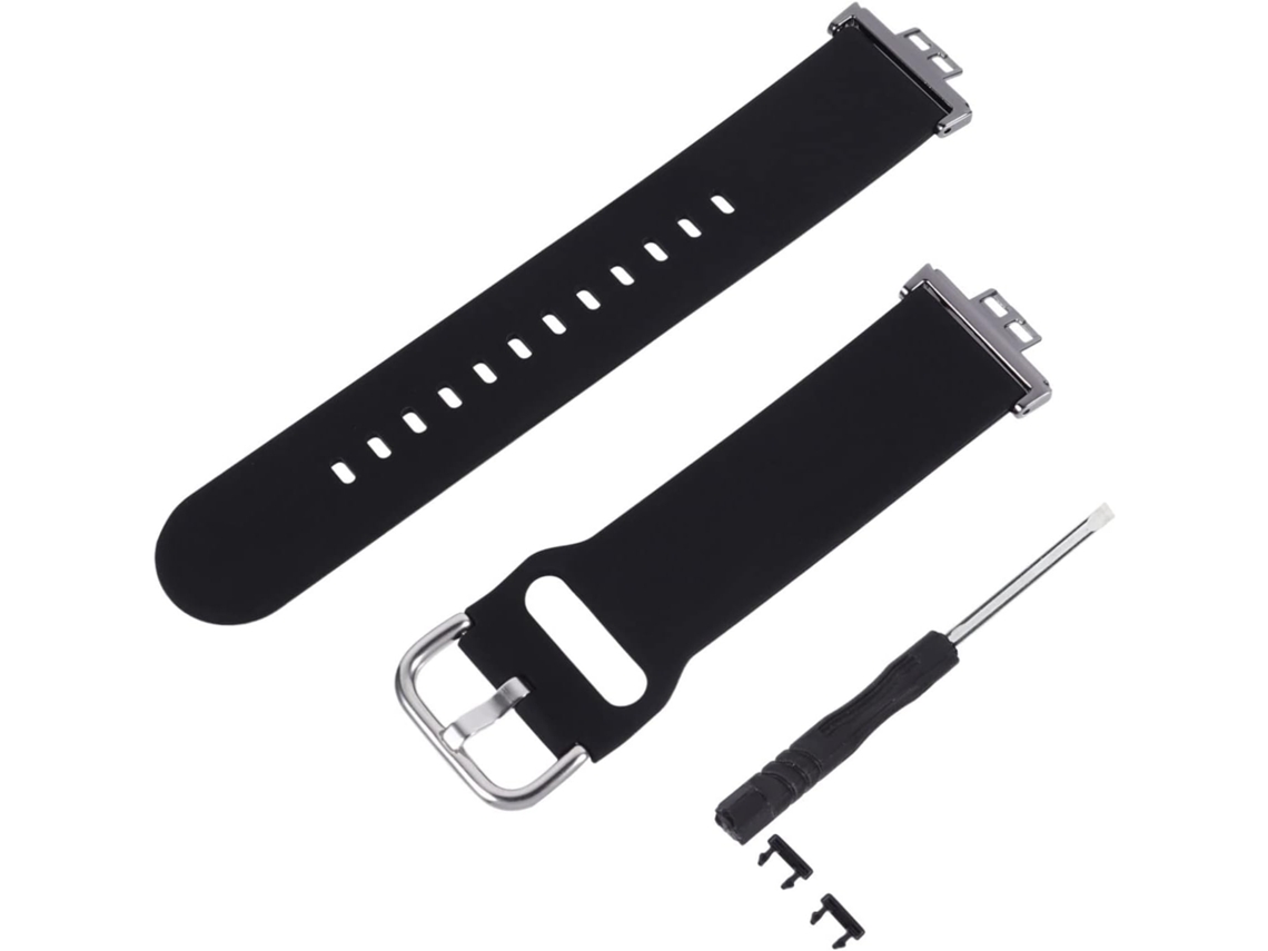 Pulseira Preta Para Relógio, Resistente E Elegante Com Fecho De Metal, Confortável E Fácil De Instal Gokoco