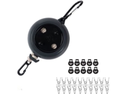 Varal Retrátil Lurelia, 20 Clipes, Portátil, Para Exterior, Para Viagem, De Plástico, De Aço Inoxidável, 8 M Ref. L448