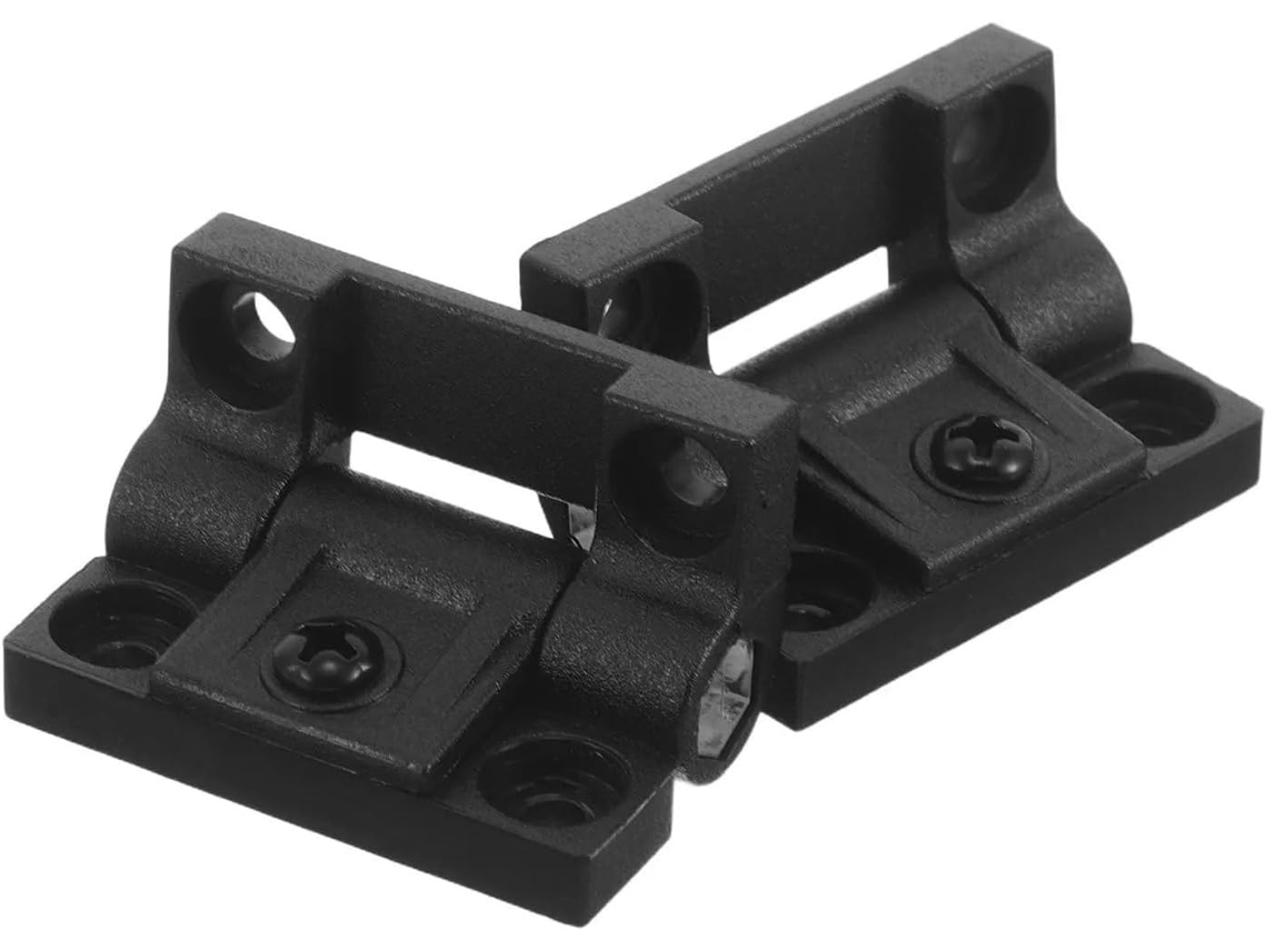 1par De Dobradiças Fricção Torque 90° Em Plástico Preto