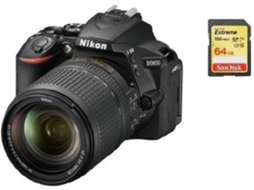 Kit Máquina Fotográfica NIKON D5600 + AF-S 18-140mm F3.5-5.6G ED VR DX (DX)