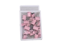25 Clips De Carpeta Metálicos Anti-deformación Multifuncionales Clips De Papel Para Oficina Y Escuela Sakura Roseate