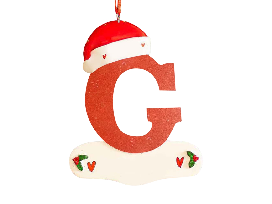 Laxiscreed Decoração De Natal Personalizada Com Letra C Para A Sua Arvore Natalícia