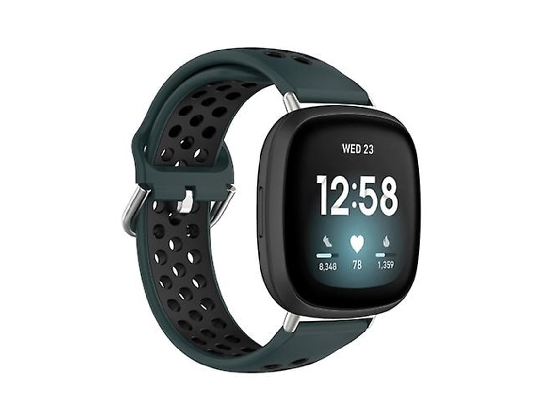 Lurelia Pulseira, Compatível Com Fitbit Versa 4/ Sense 2, Verde Oliva E Preto