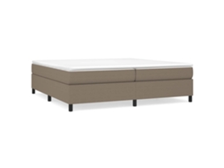 Box Spring Bed Frame, Box Spring Bed Frames Vidaxl Cinzento-acastanhado Tecido (200 X 200 Cm)