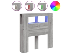 Cabeceira C/ Leds 100x18,5x103,5 Cm Sonoma Cinzento MAISON EXCLUSIVE