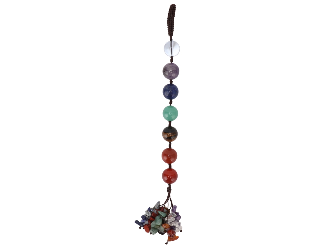 Pingente de Cristal Baok dos 7 Chakras para Decoração de Carro e Casa, Yoga e Meditação
