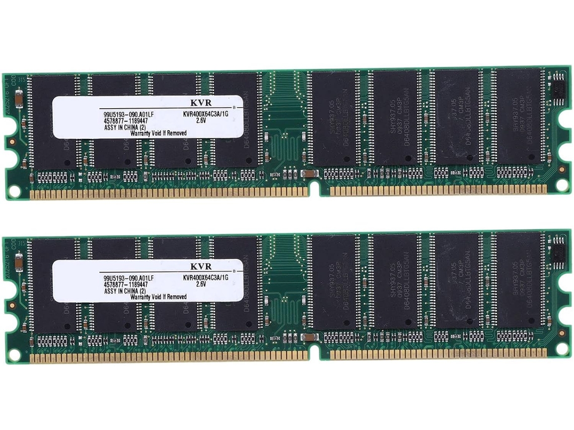 2 X 2,6v Ddr 400 Mhz 1 Gb 184 Pinos Pc3200 Memória de Desktop para Cpu e Gpu SFUSHOS