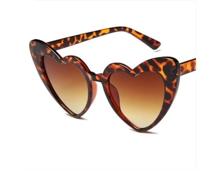 Óculos De Sol Anti-uv Uv De Mulher Kjehome Moderno Proteção Metal Castanho