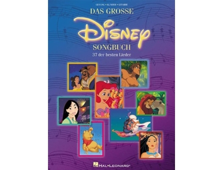 Livro das grosse disney songbuch de created by hal leonard publishing corporation (inglês)