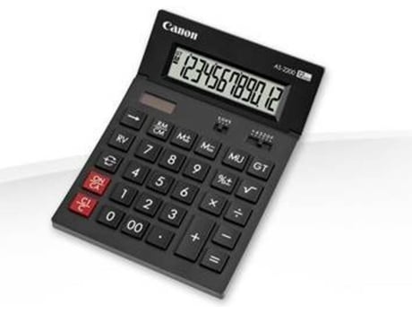 Calculadora Básica CANON AS-2200 HB  (12 dígitos)