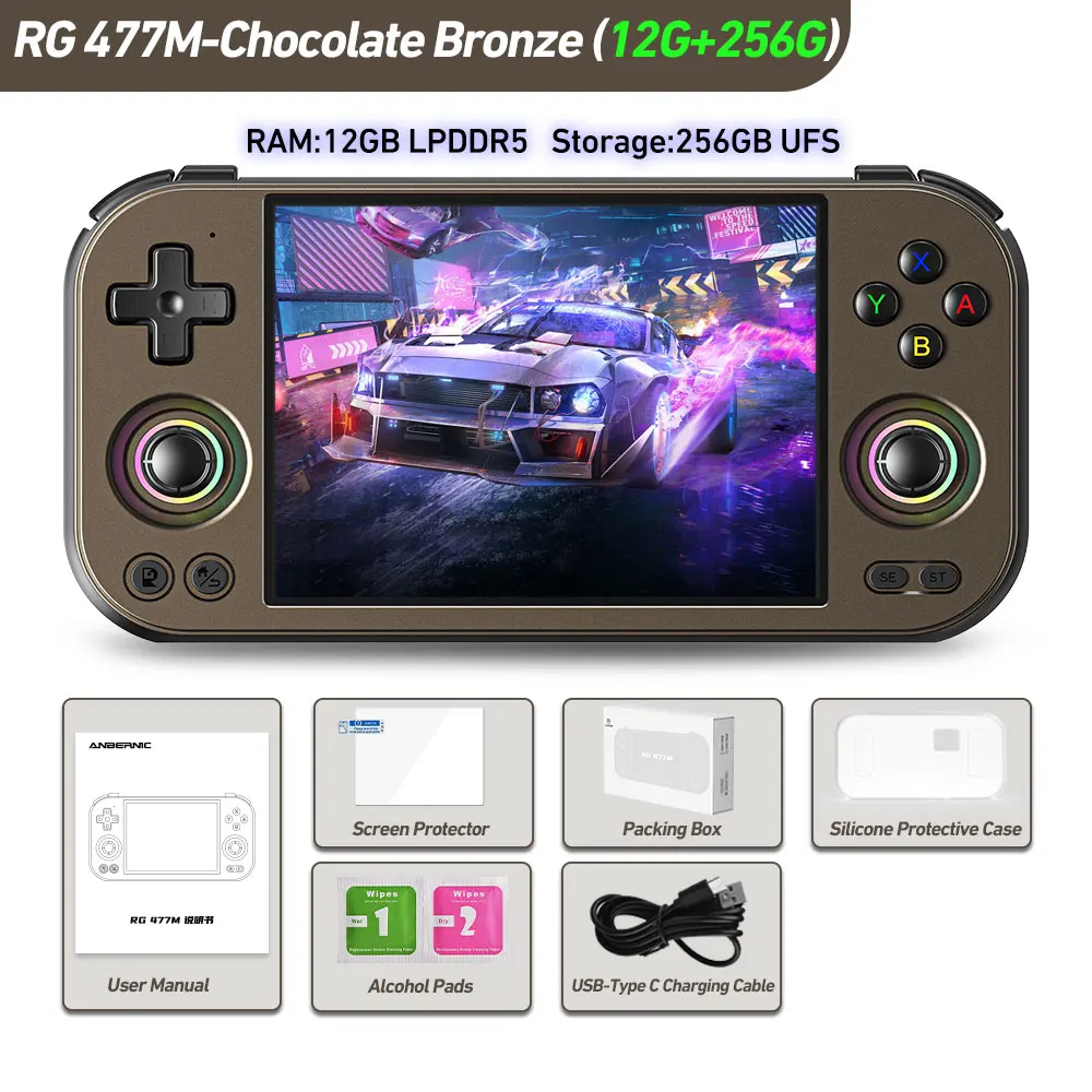 256g Bronze 12g 256g Rg477m Consola de Jogos Ltps Game Player Dimensity Multiplayer Streaming MDUG (8k Jogos)