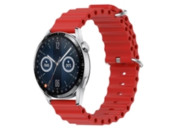 Pulseira De Silicone De Cor Sólida Estilo Oceano Para Huawei Watch Gt3 46mm 22mm