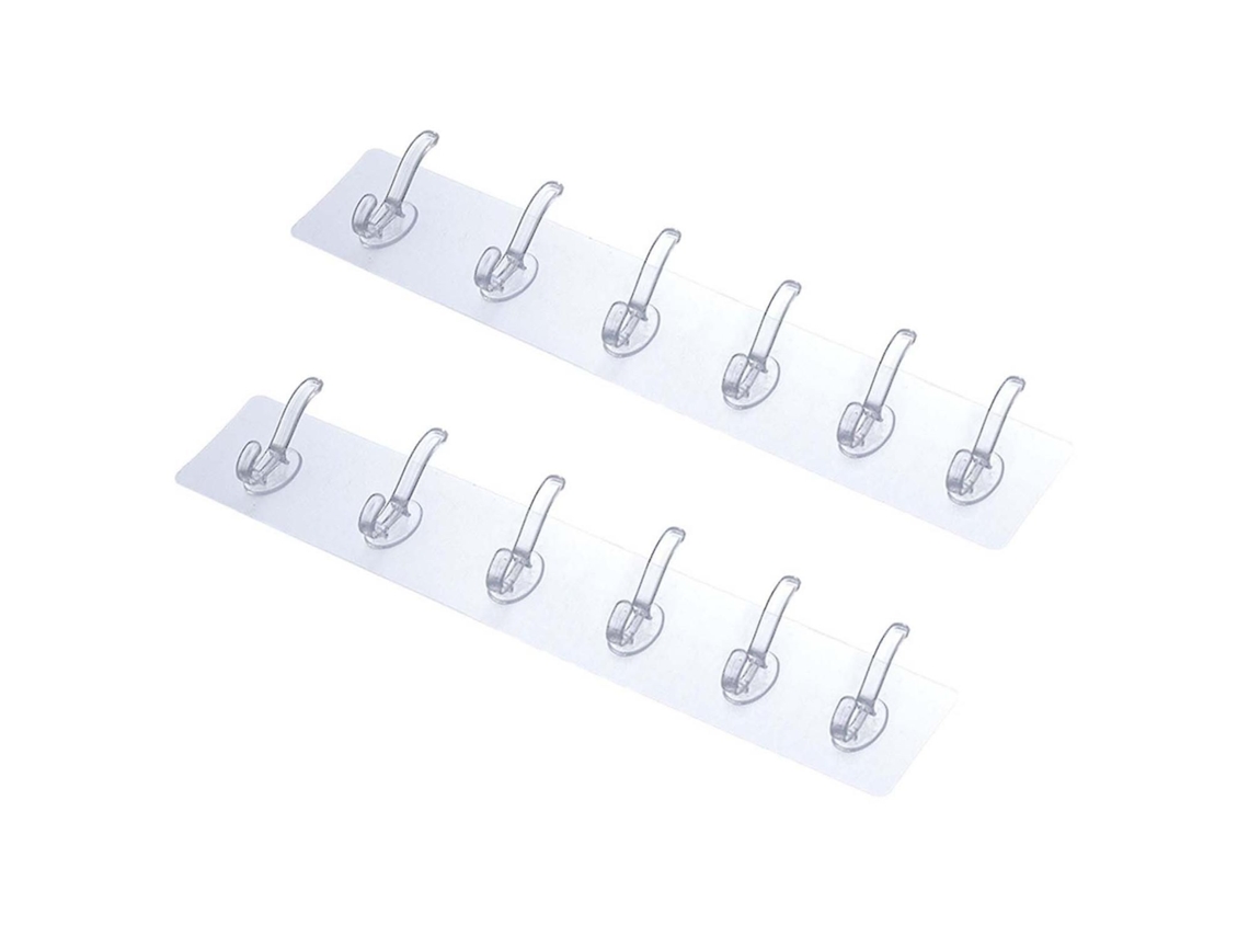2 Ganchos De Parede Multiusos Com Ventosa, Pvc Resistente E Impermeável Para Casa
