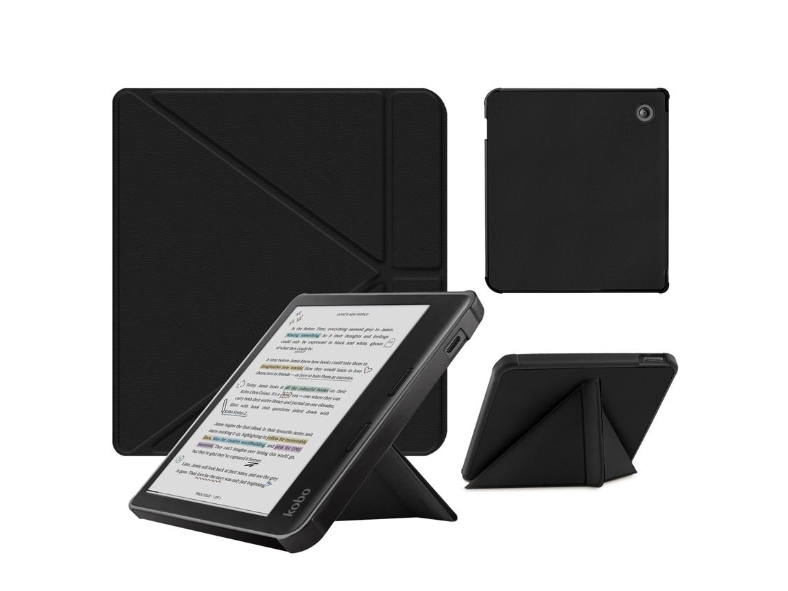 Capa PANOONA para Kobo Libra Colour, Compatível com Hibernação Automática Preto 2024