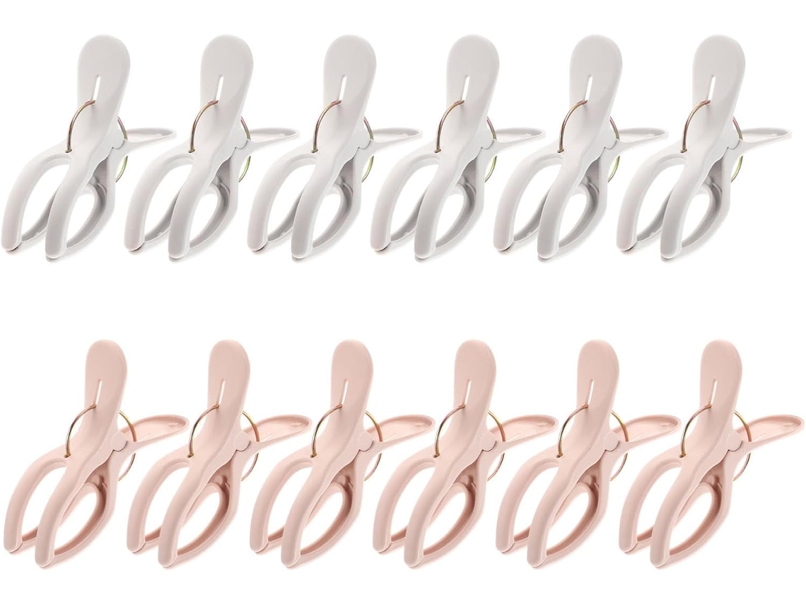 Conjunto De 12 Prendedores Grandes Para Colchas, Com Forte Poder De Fixação, Que Não Deixam Marcas, Ideais Para Secar