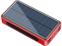 Carregador Solar Sem Fio Genérico Bateria Externa Durável para Celular Carregador de Painel Solar Camping em CHABERLU