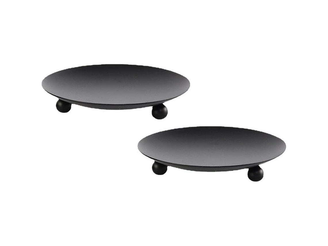2 Portavasos De Ferro, Suportes De Velas Metálicos, Suportes Para Velas De Coluna, Decorativos