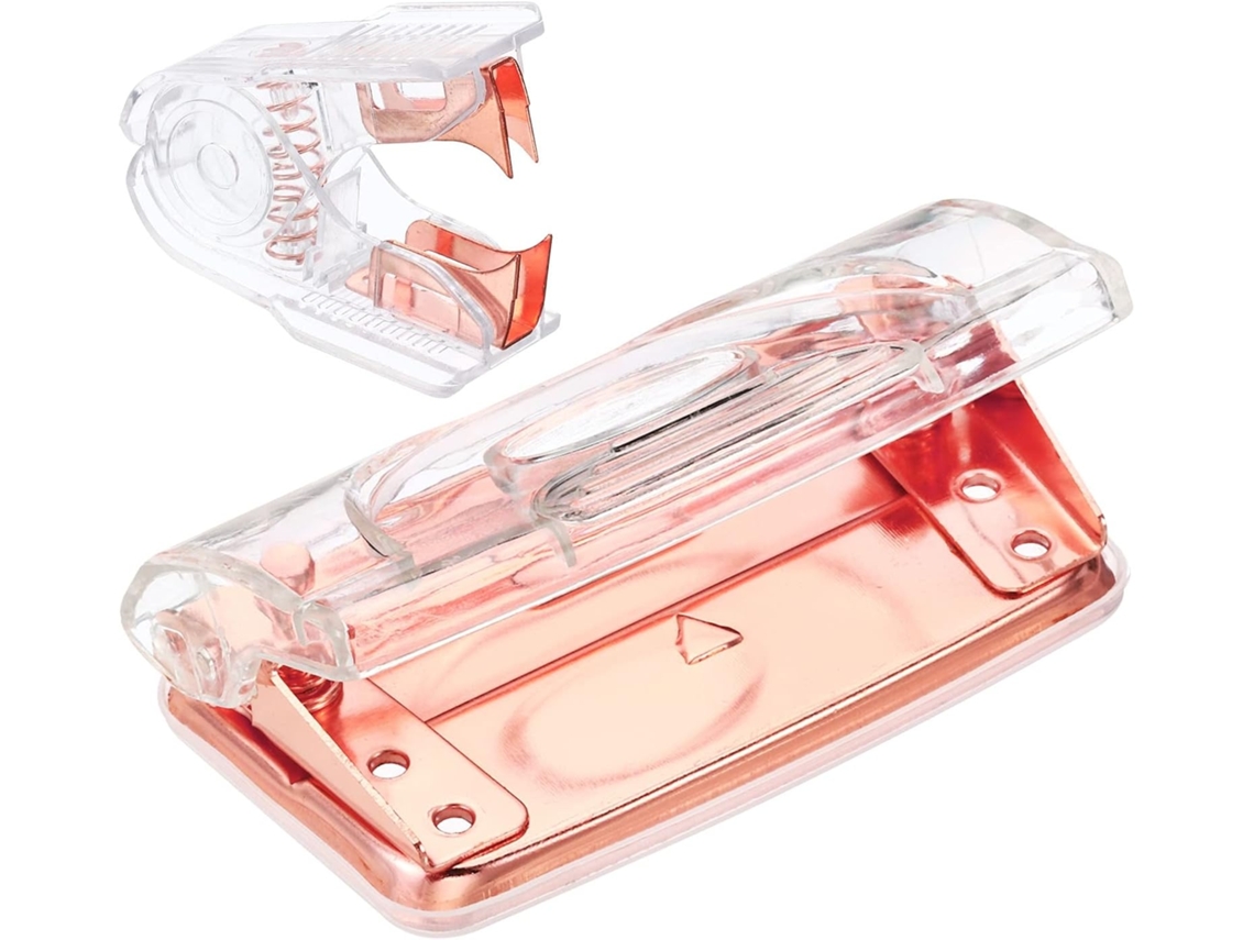 Lurelia Removedor De Agrafos, Antiderrapante, Resistente, Rosa, Transparente