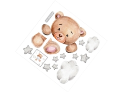 Adesivos De Parede Decorativos Em Pvc Com Design De Urso Para Quarto.