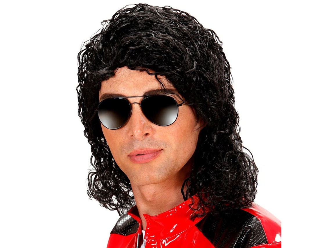 Peruca Rei do Pop Adulto
