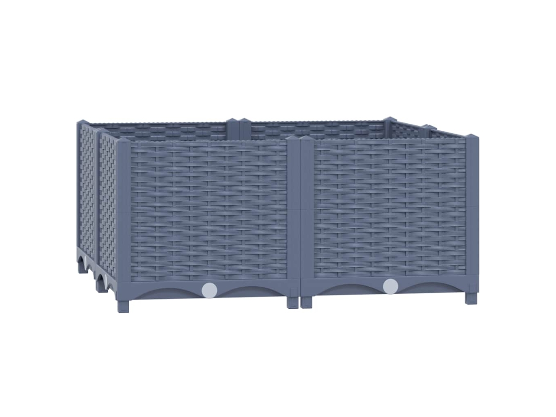 Raised Bed, Raised Beds Vidaxl Cinzeto Polipropileno (80 X 80 X 38 Cm)