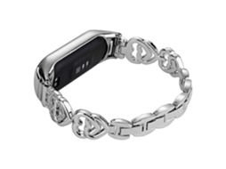 Pulseira De Metal Para Xiaomi Mi Band 7 Com Decoração De Strass Olysi Shop