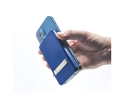 Power Bank Porta Universal Sem Smartphone Pequena Usb-C Ultra YIZHOOD Magnética Azul