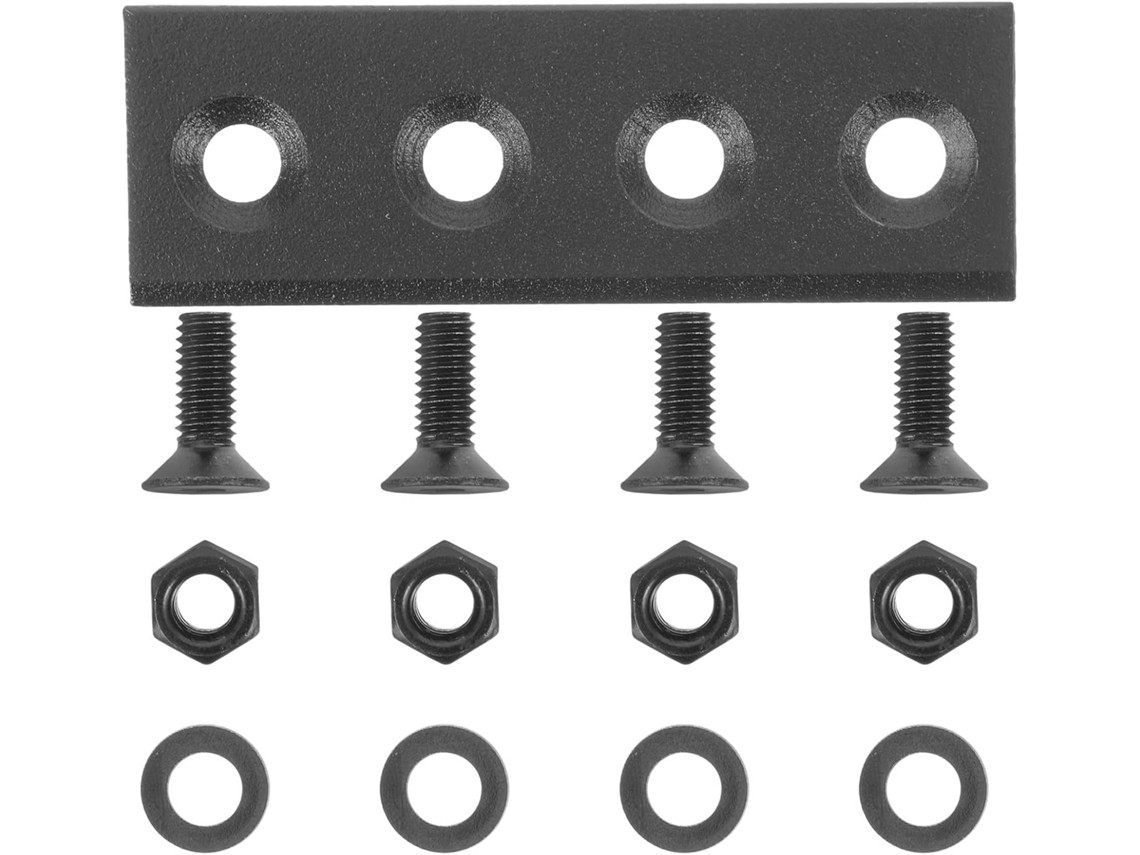 Kit De Conectores Para Trilhos, Ferragens Versáteis E Elegantes Em Metal Preto Para Melhorar A Aparência, 1-conjunto