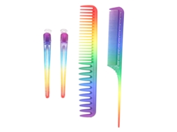 Set De Pente E Pinça Para Penteado Profissional De Cabeleireiro