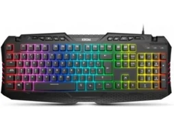 Teclado Gaming KROM Kyra RGB (Membrana - Português - Preto)