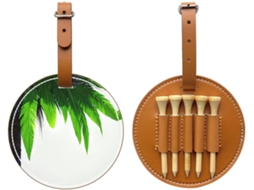 Bolsa Metálica Preta para Guardar Tees de Golfe Fácil de Transportar e Mais Eficiente para Jogar Golfe.