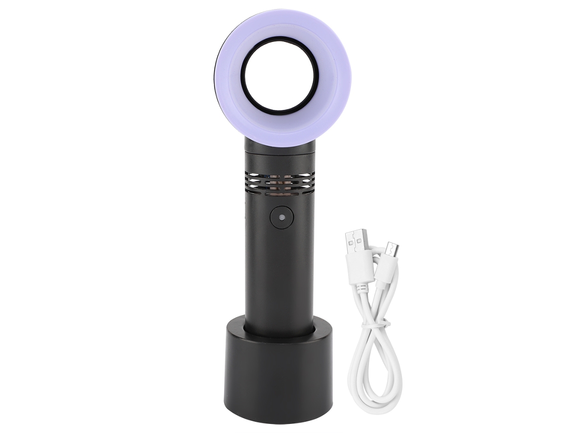 Laxiscreed Ventilador Portátil Sem Fio, Recarregável Usb, Preto, Ideal Para Armazéns No Exterior