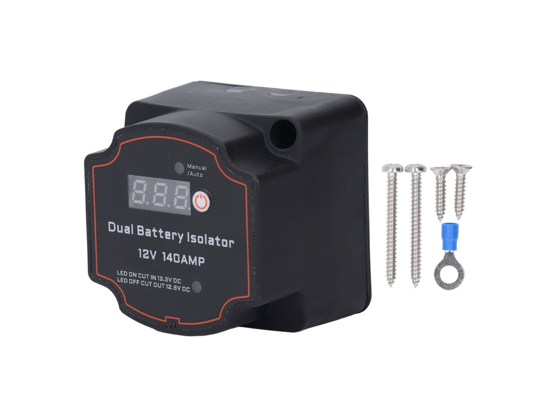 Isolador de Baterias HKJ 12V 140A IP68 com Voltímetro