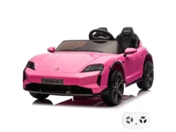 Carro Elétrico Para Crianças 24v - Porsche Taycan Turbo S - 2 Lugares - 2 A 6 Anos - Rosa