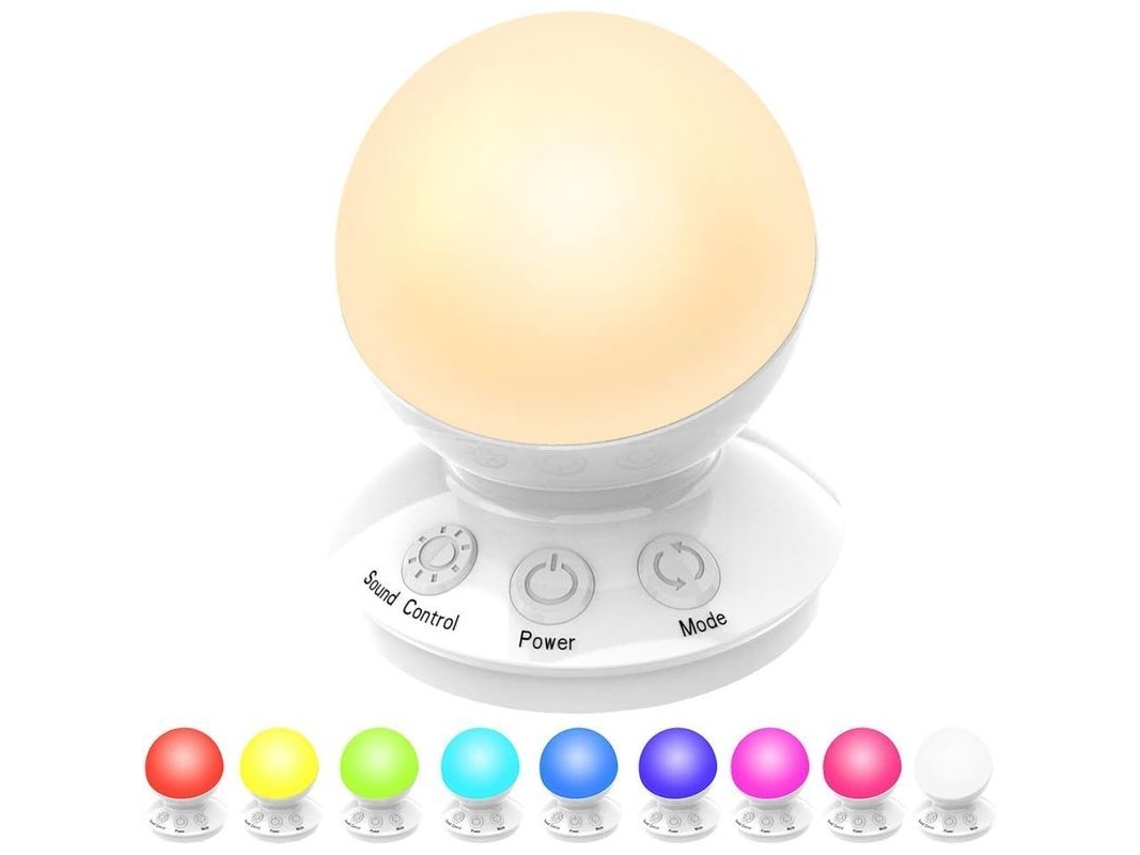 Luz Noturna Para Crianças, Recarregável Usb Inteligente Rgb Ajustável Com Adesivos