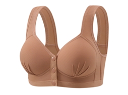 Sutiãs De Amamentação Sem Costuras, Estilo Top, Com Fecho Frontal E Sem Aro (s-36/80 32a/32b) Marrom Panoona