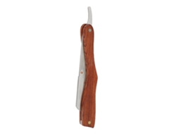 2026 navaja Recta Manual Vintage de Madera Antideslizante Sem Lâmina para Homens S80‑7 Prata