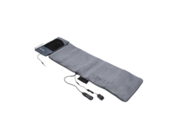 Tapete De Massagem, Travesseiro De Pescoço Destacável, Funções De Vibração, Cinza, Eu Plug