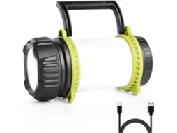 Lanterna Led Recarregável Para Acampamento, Regulável, 5 Modos, Com Carregador Portátil E Cabo Usb C. Olysi Shop