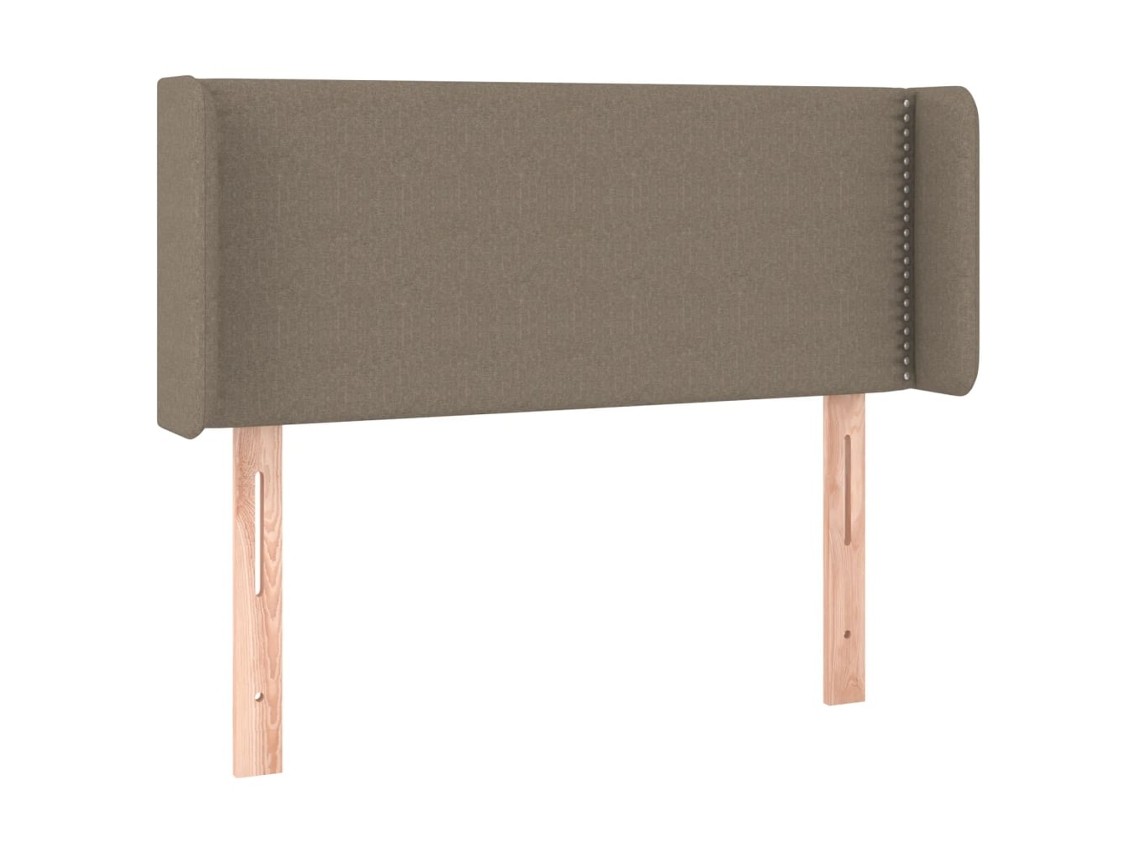Cabeceira de Cama com Abas Tecido Cinzento Acastanhado MAISON EXCLUSIVE (93x16x78 cm)