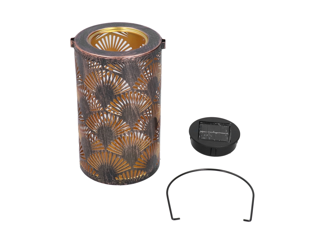 Lanterna Solar Led Retrô de Ferro Vazado CHABERLU