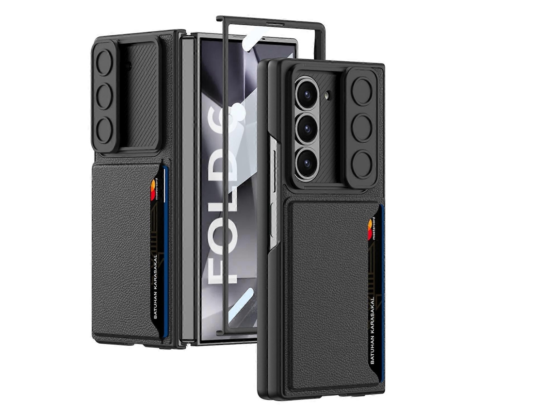 Capa De Celular Ultrafina Com Janela Deslizante E Slot Para Cartão Gkk Para Samsung Galaxy Z Fold6