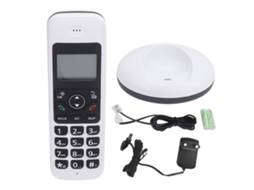 Telefone sem fio com botões grandes, ideal para idosos, com identificação de chamadas e espera EOOCOO