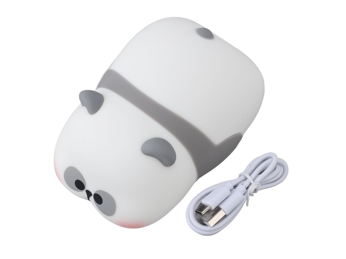 Lâmpada Touch Panda Fofo Led Suave Recarregável Quarto