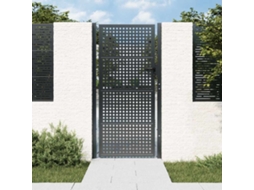 Vidaxl Portão De Jardim Em Aço Antracite 100x175 Cm