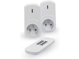 CHACON Conjunto de 2 tomadas on / off com controle remoto