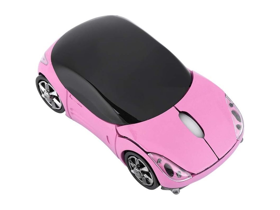 Rato Sem Fio Bluetooth Óptico, Forma de Carro, 1600dpi, para Mac, Windows, Tablet, Escritório